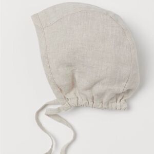 H&M Linen Bonnet NB size